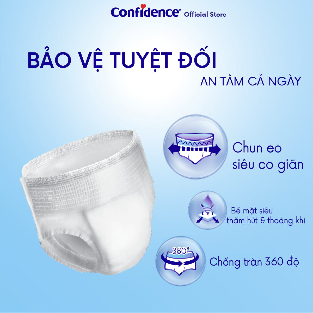 Combo 2 Tã quần người lớn CONFIDENCE SLIM&amp;FIT size M/L gói 20 miếng