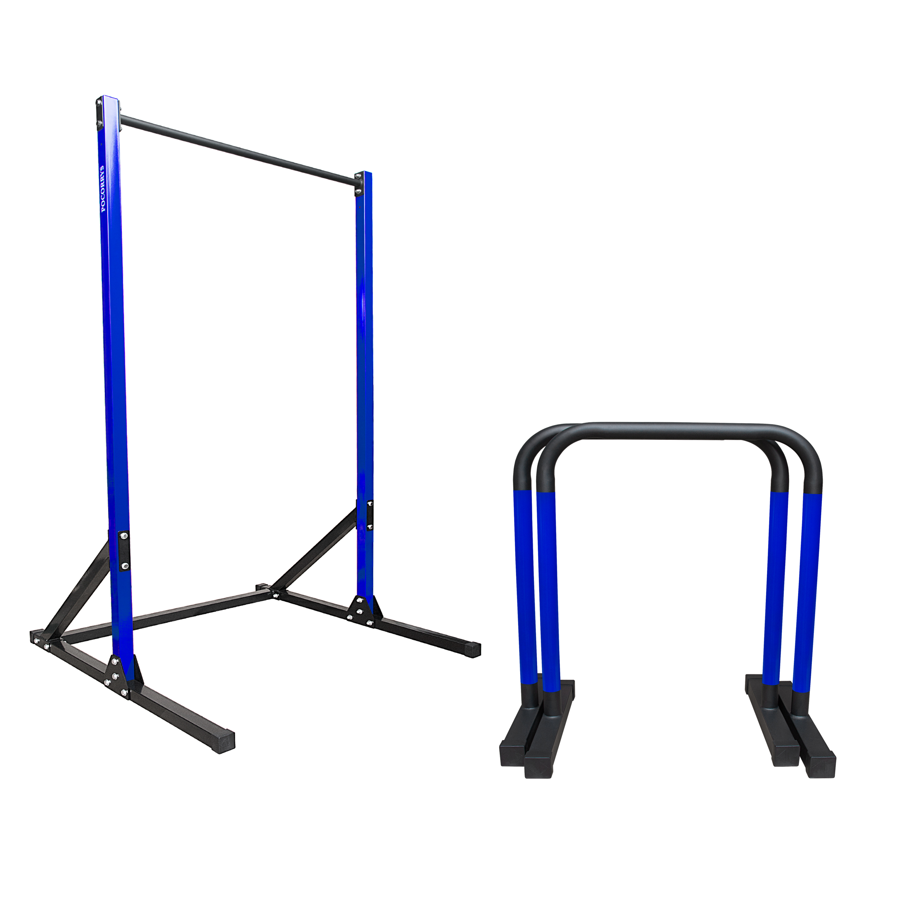 Combo Xà đơn đứng &amp; Xà kép Parallettes Dip cao 83cm