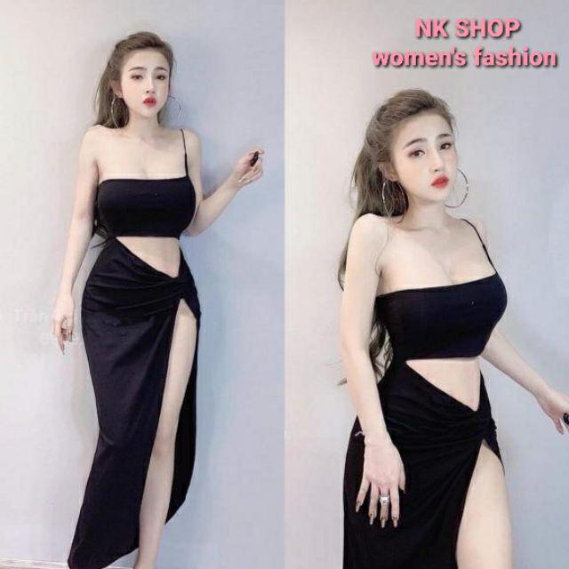 Đầm body xẻ tà