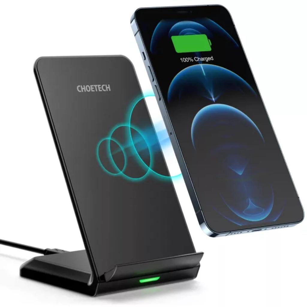 Đế sạc nhanh không dây 10W dạng đứng Choetech T524-S