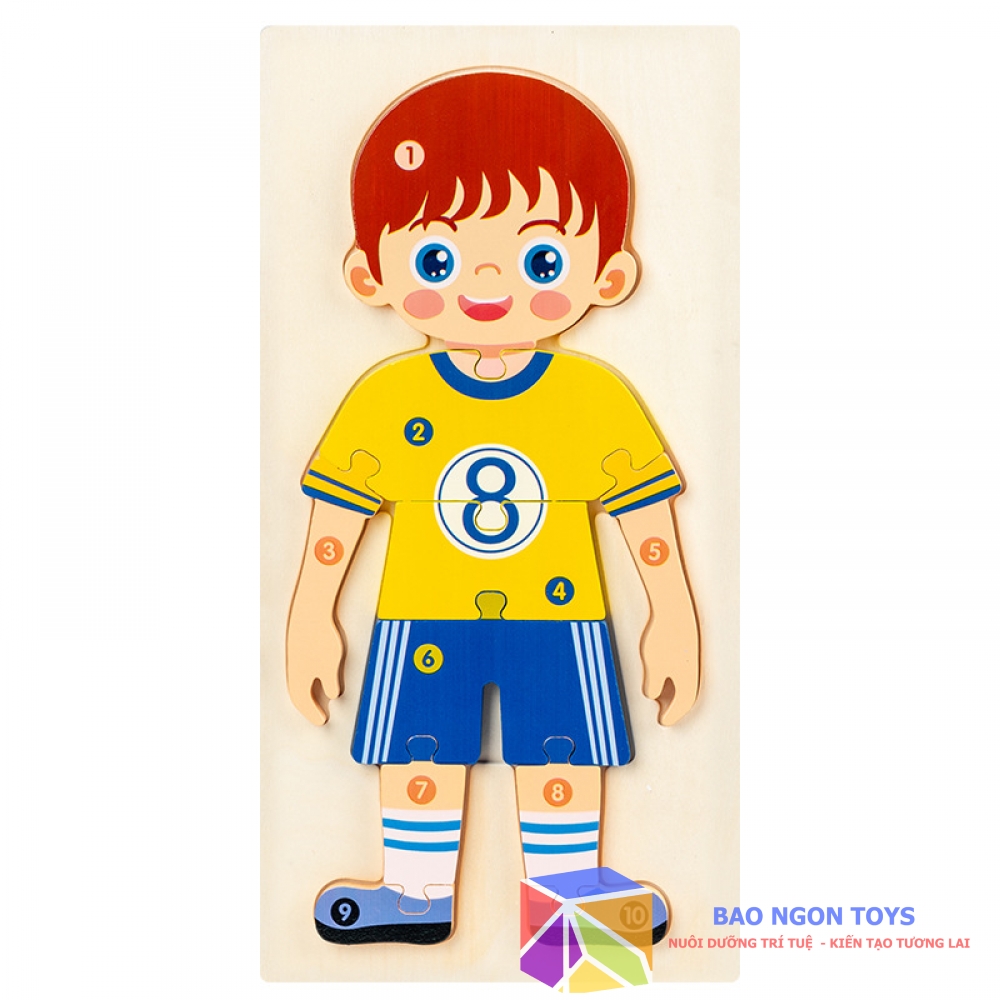 BẢNG XẾP HÌNH GỖ MONTESSORI CHỦ ĐỀ NGHỀ NGHIỆP GIÚP BÉ PHÁT TRIỂN TRÍ THÔNG MINH THỊ GIÁC VÀ NGÔN NGỮ - DG143
