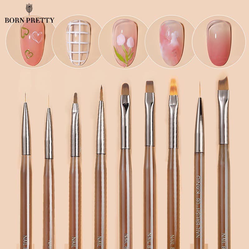 set cọ vẽ nail 9 cây trang trí móng tay làm nail