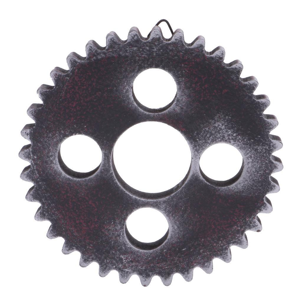 4Pcs Retro Industrial Wooden Gear Wheel Home Wall Decorative Accessories