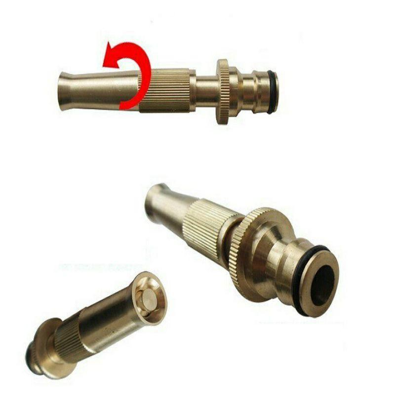 ĐẦU VÒI XỊT TĂNG ÁP MINI TÙY CHỈNH ĐA NĂNG ĐỒNG NGUYÊN CHẤT 100% LOẠI CÓ VỈ