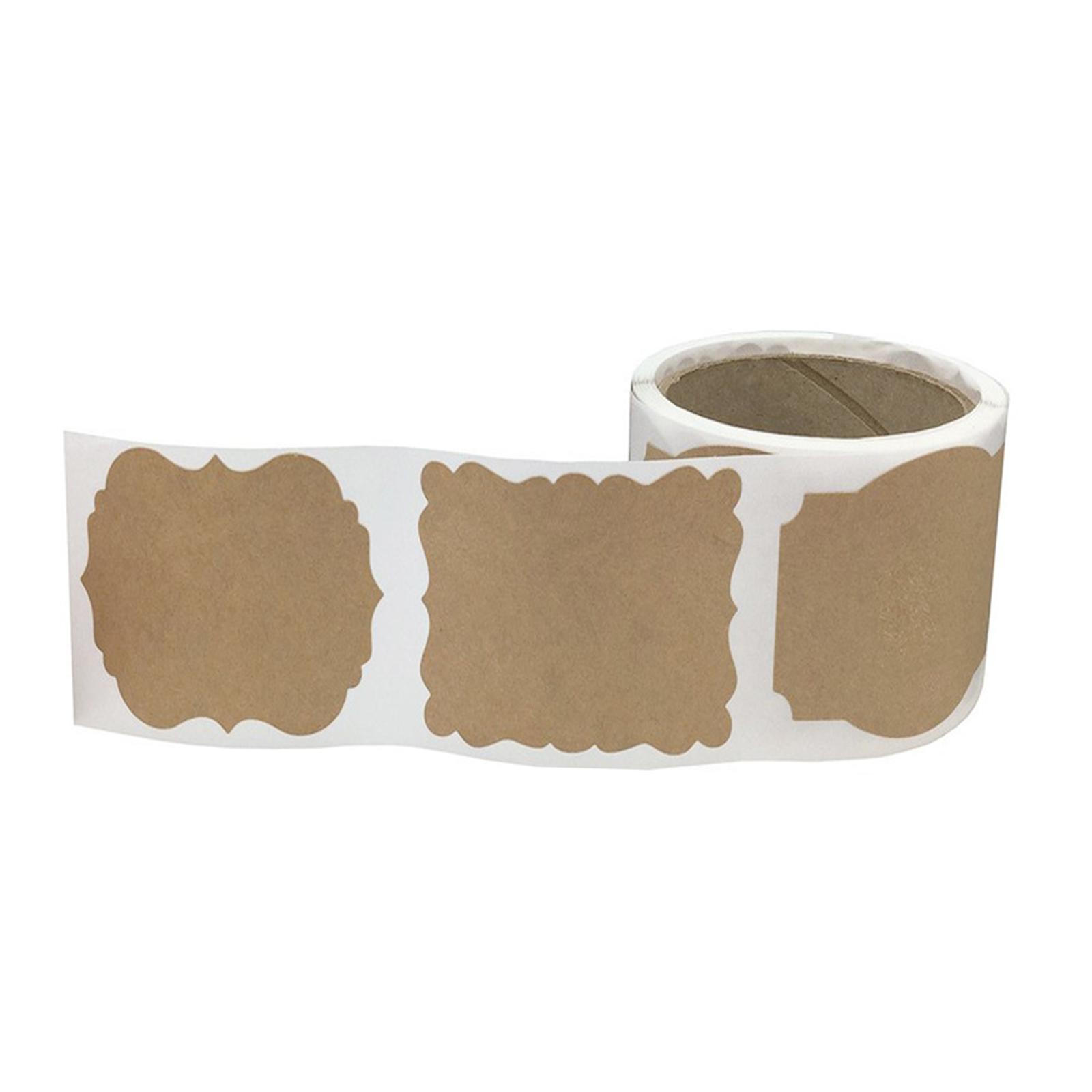 300x Kraft Stickers DIY Label Sticker for Spice Bottle Jars