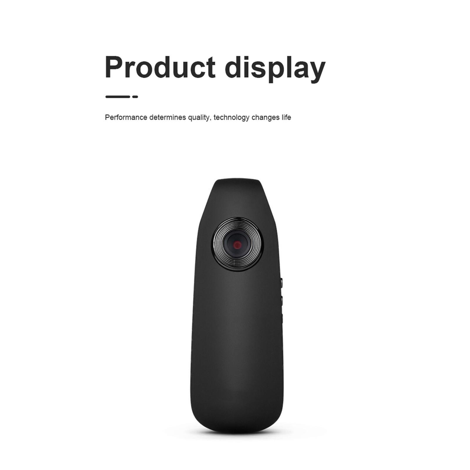 Body Camera Back Clip 1080P  Storage WiFi Noise Reduction for Men