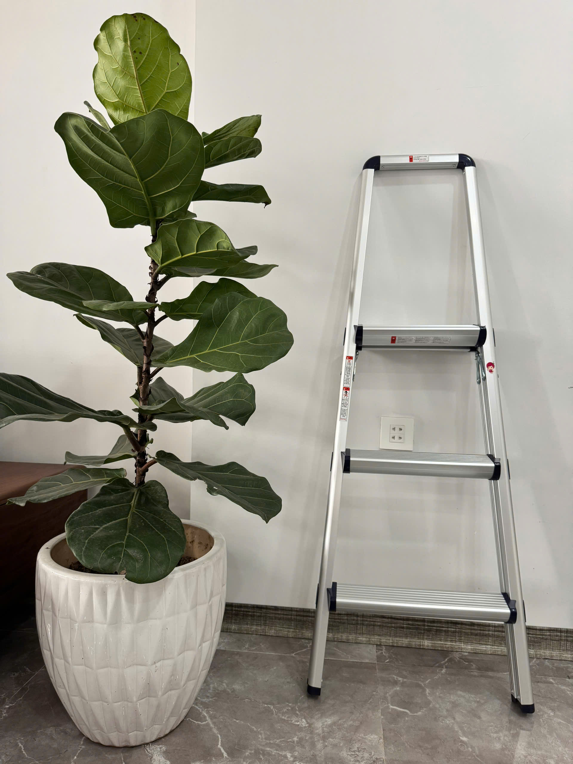 Thang nhôm 3 bậc tay vịn Kenfon KF-B03