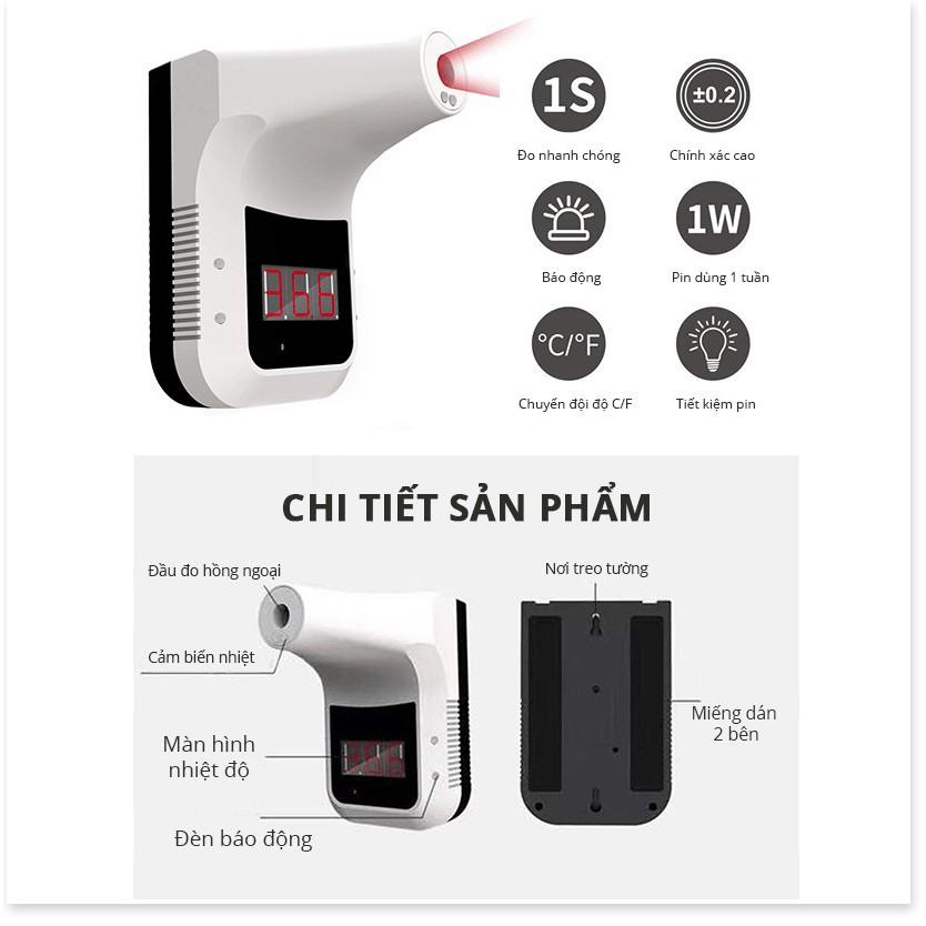 Máy đo thân nhiệt treo tường tự động K3 (Đạt chuẩn CE FCC RoHS)