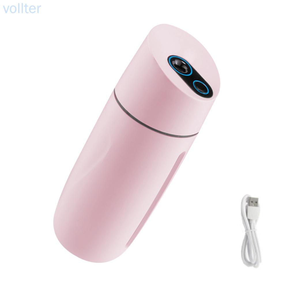 Mini Humidifier USB LED Mist Humidifier Low-noise Portable Home Air Diffuser Atomizer, Pink