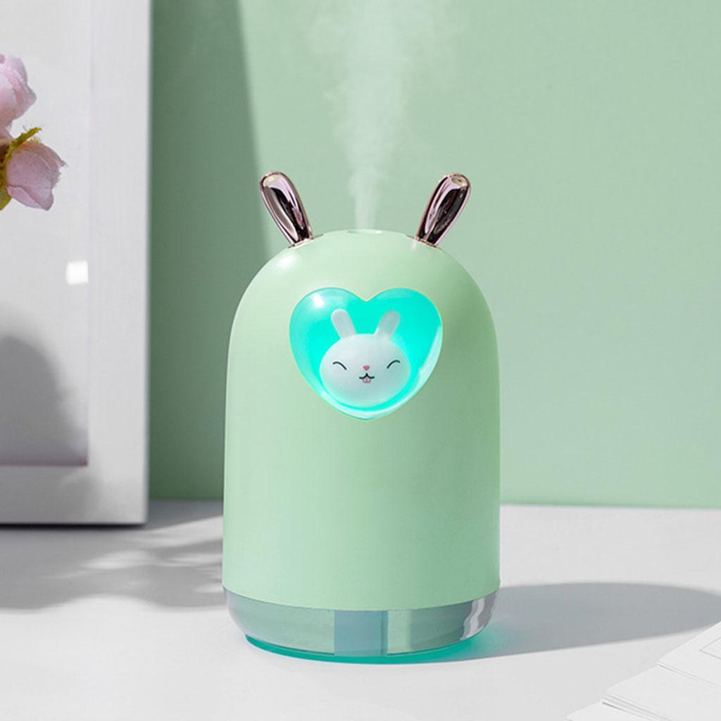 Cute Pet Air Humidifier 300ml Cool Mist Aroma Colorful LED Lamp for Office