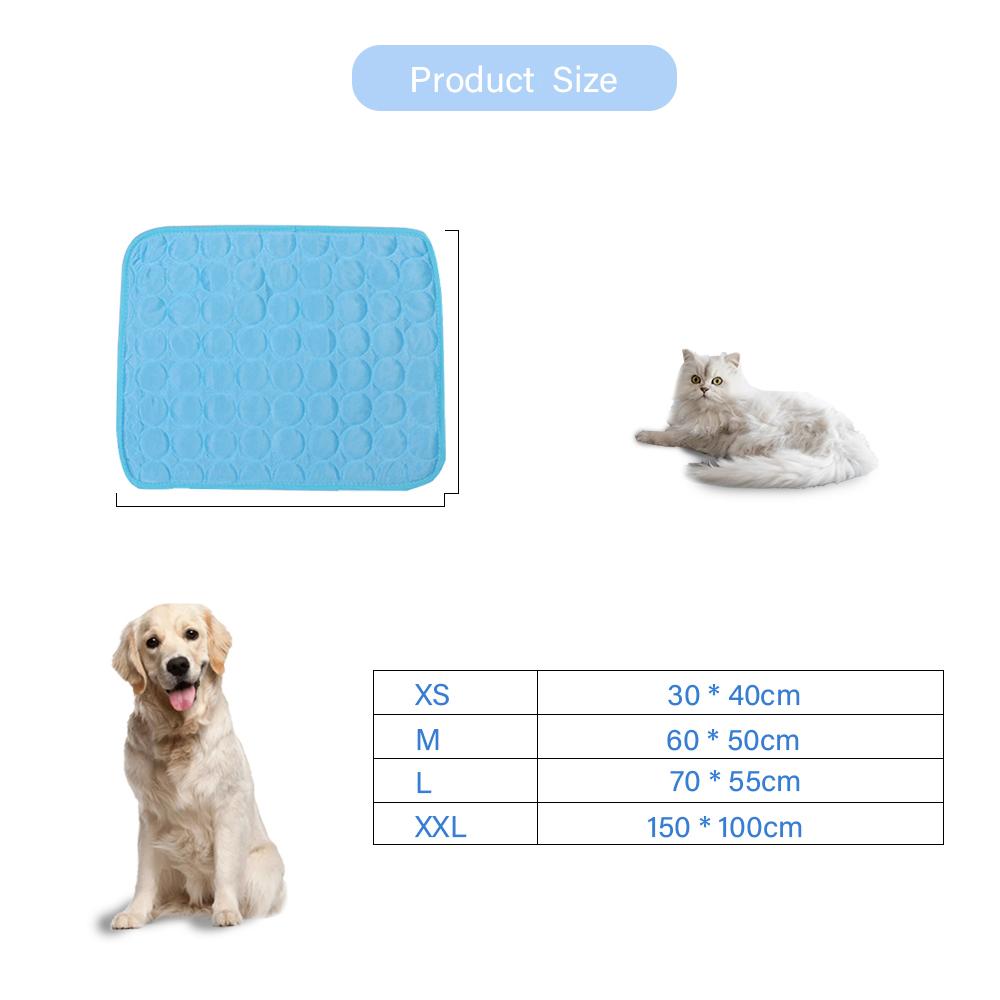 Thảm, Chăn làm mát mùa hè cho thú cưng bằng Sợi visco hấp thụ nhiệt, nhẹ và có thể gấp lại dễ dàng