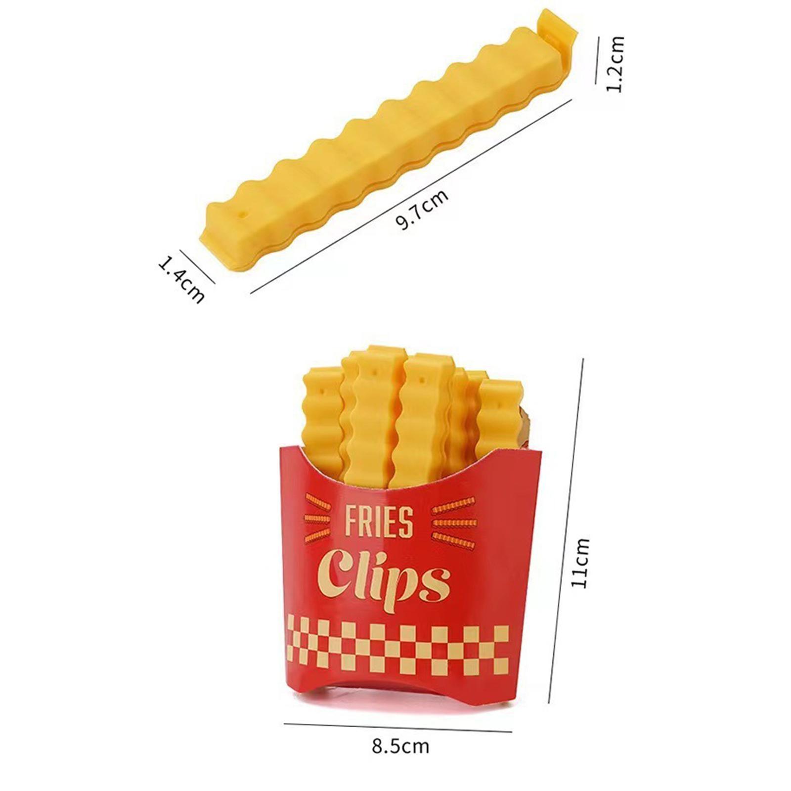 12x Food Bag Clip Fridge Cute Chip Clips for Snack Bag Kitchen Bakery
