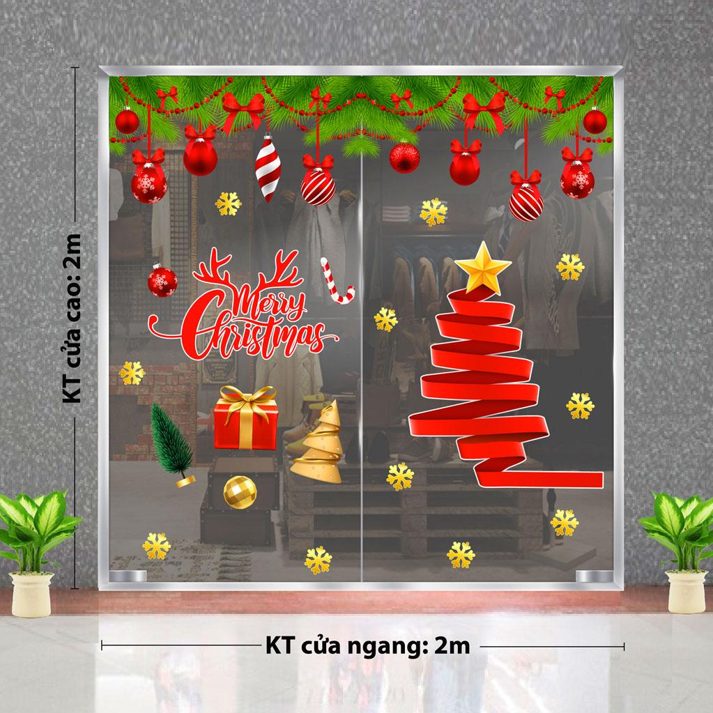 Decal trang trí NOEL 2024 combo số 11