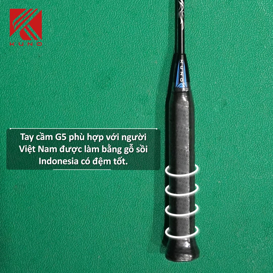 Vợt Cầu Lông KUNO AT SPEED 500, 4U, Chất Liệu Carbon Graphite, Công Thủ Toàn Diện, Được Lựa Chọn Mức Căng, Quà Tặng 2 Quấn Cán, 1 Thấm Hút Mồ Hôi, 1 Túi Nhung