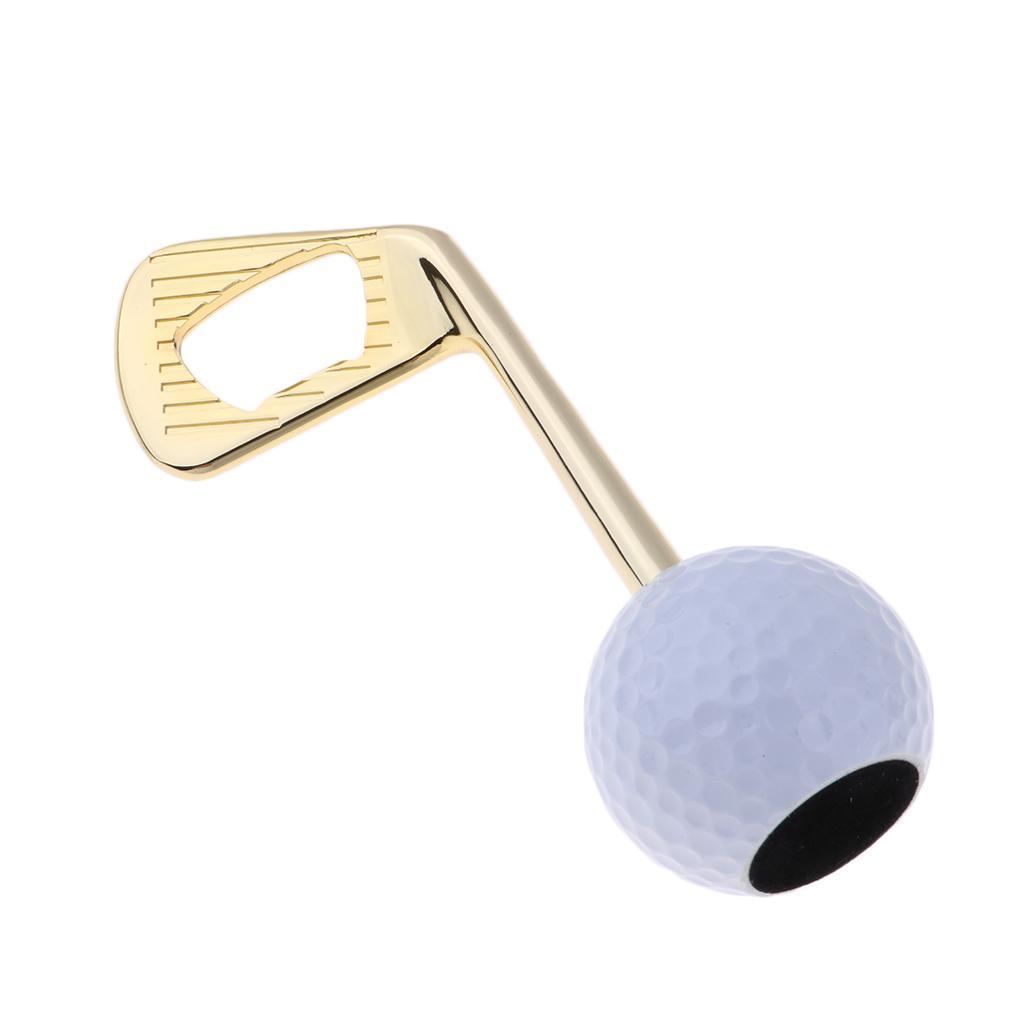 Creative Golf Ball Bottle Opener Zinc Alloy Puller Openers Golden