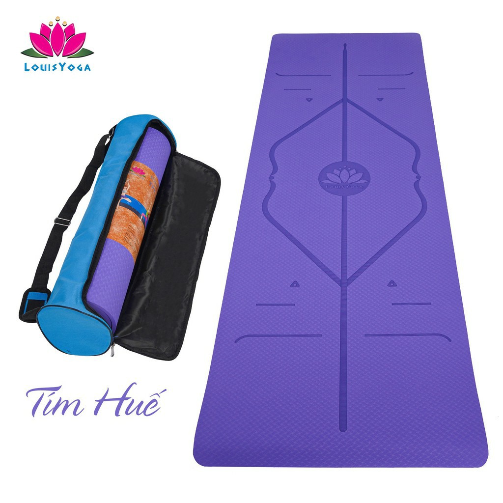 Thảm tập yoga 10mm chất liệu TPE an toàn khi sử dụng dộ bám cao - Thương hiệu LOUIS YOGA