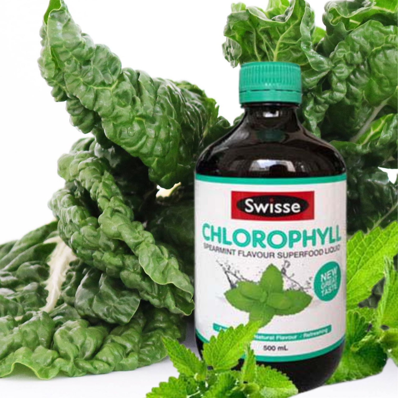 Nước diệp lục cô đặc Swisse Chlorophyll giàu chất chống oxy hóa, tăng cường năng lượng và sức khỏe làn da - Massel Official