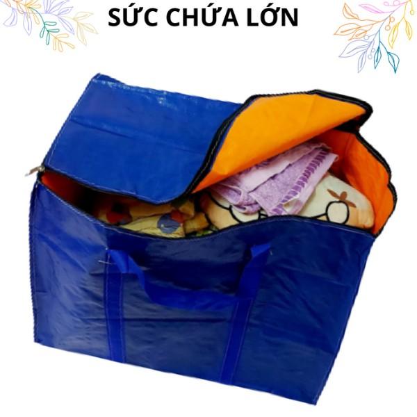 { Giá sốc} Túi bạt/ túi dứa có dây kéo đựng đồ/quần áo chịu lực trên 25kg { nhiều size