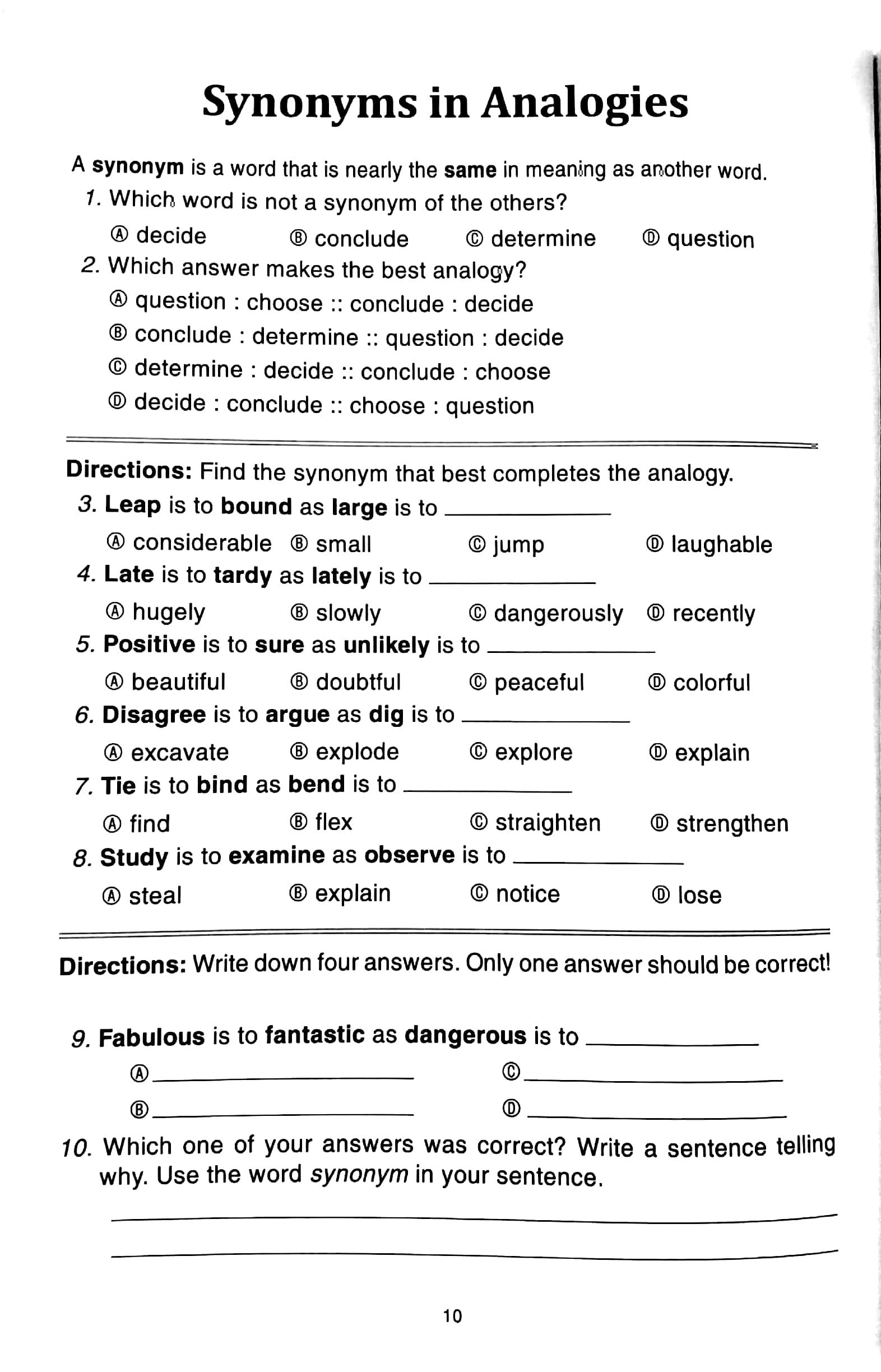 Analogies for Critical Thinking (tập 4)