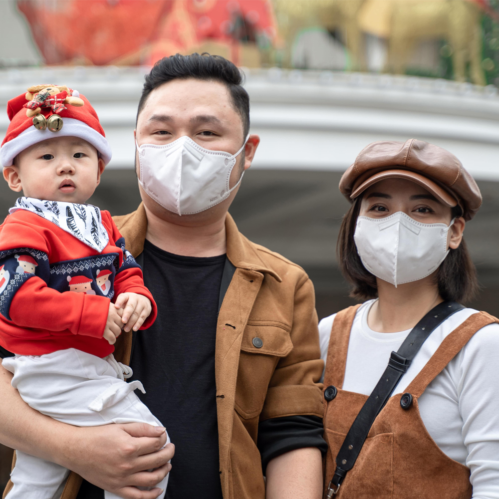 Combo 3 chiếc khẩu trang N99 6 lớp ngăn 99% bụi siêu mịn có kích thước từ 0,3 Mircromet MONA MASK