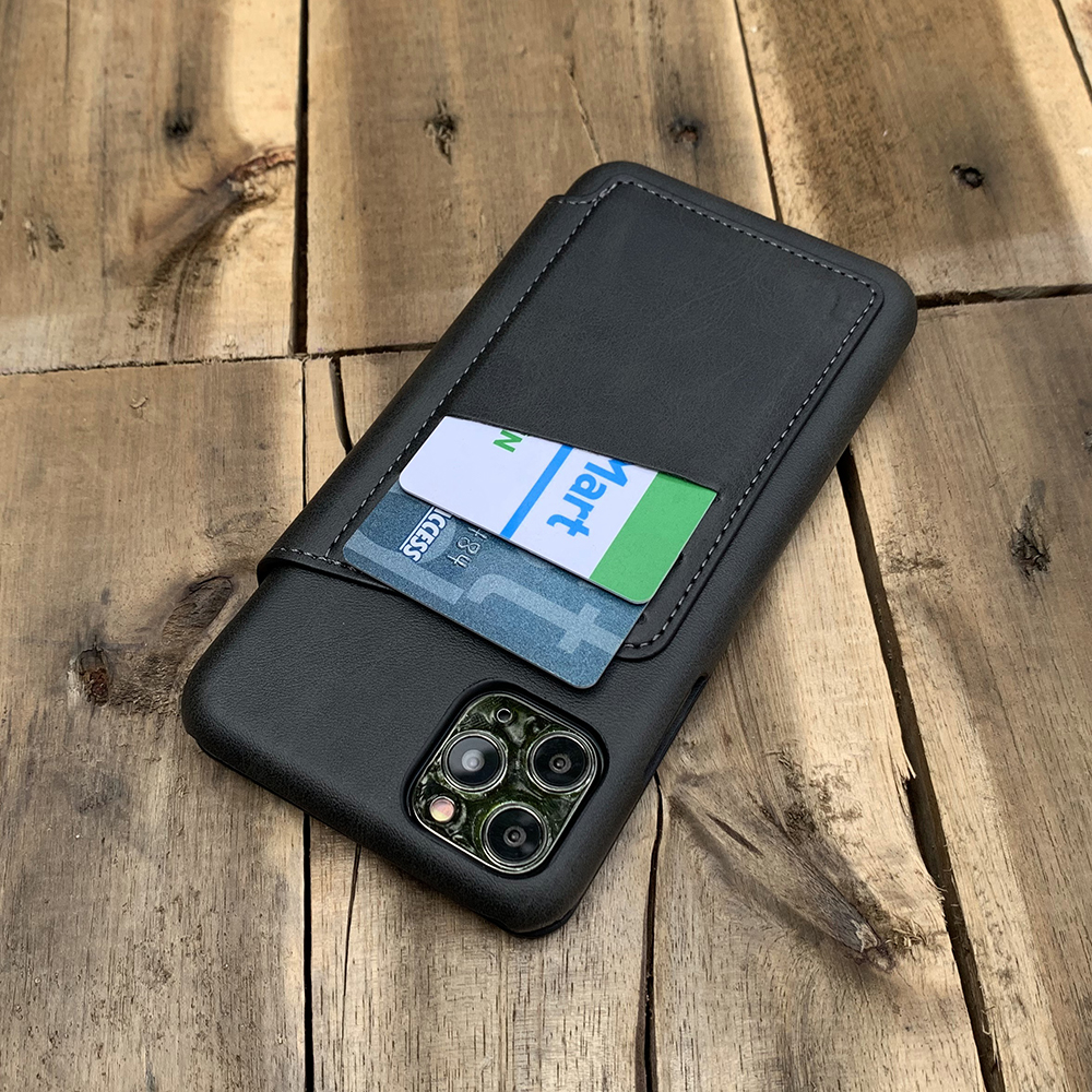 Bao da kiêm ví dành cho iPhone 11 Pro - Màu đen