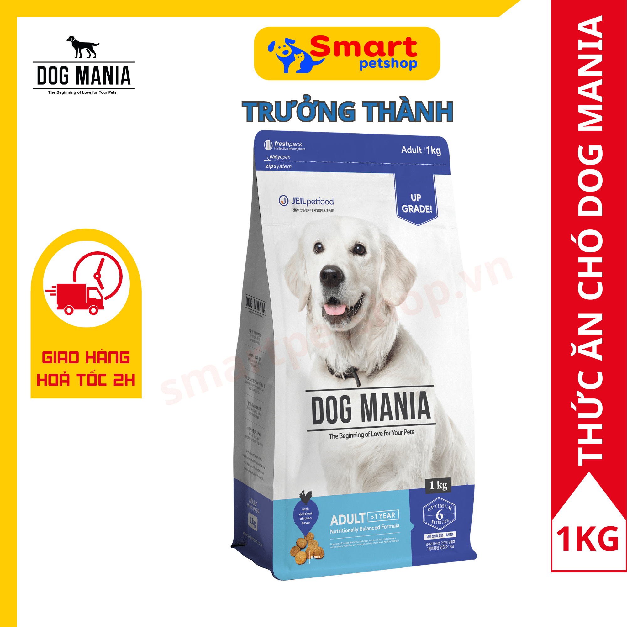 THỨC ĂN HẠT CHO CHÓ TRƯỞNG THÀNH - DOG MANIA ADULT