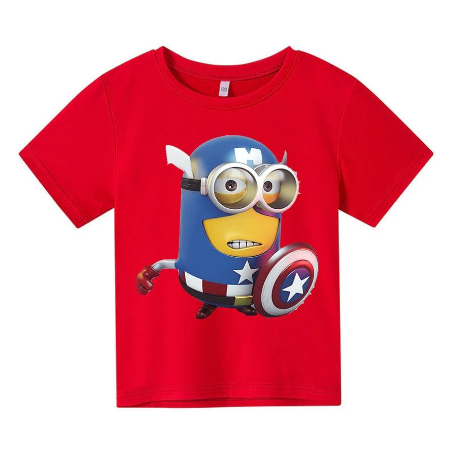 Áo thun trẻ em milion đội trưởng mỹ 4 màu Có size người lớn, King Cotton