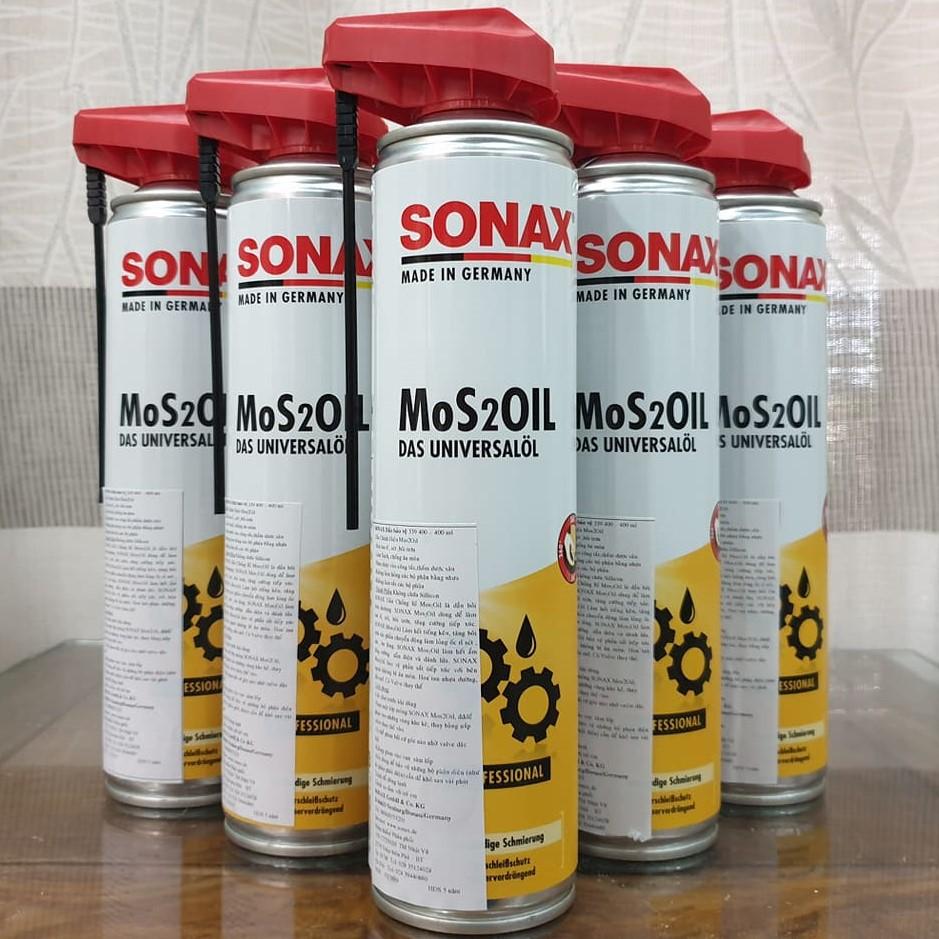 Dầu Chống Rỉ Sét, Chống Ăn Mòn Bảo Vệ Khoang Động Cơ Sonax Mos2Oil 400ml