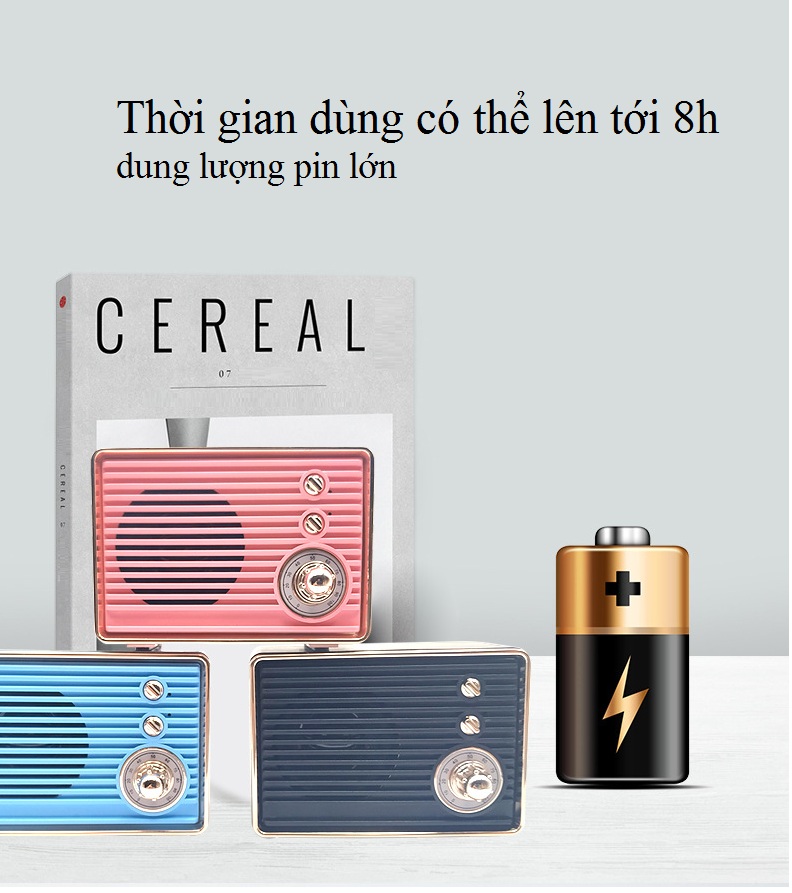 Loa Bluetooth Mini Hình Đài Radio Đáng Yêu