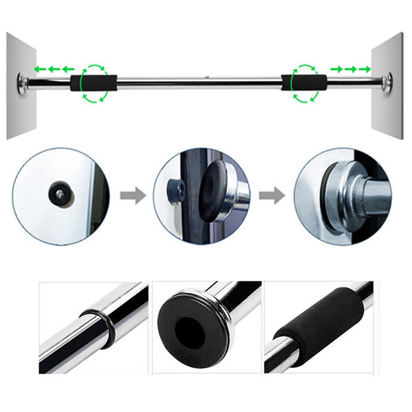 Bán sỉ xà đơn treo tường inox 80-130 cm