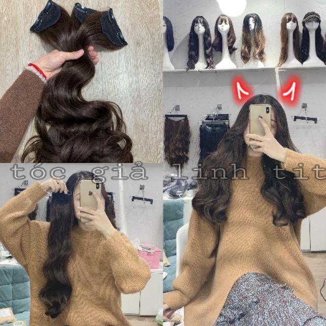Tóc giả nữ    phím phồng set 2 bên