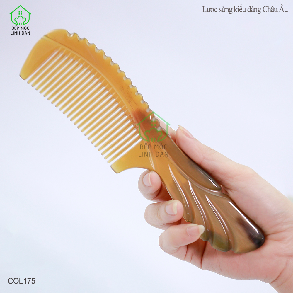 Lược Sừng Xuất Nhật (Size: XL - 20cm) Dáng Lược Châu Âu Cao Cấp [COL175]