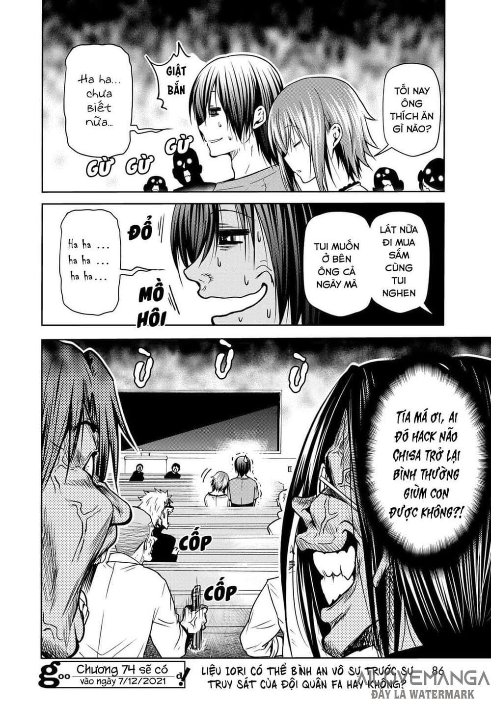 cô gái thích lặn - grand blue chapter 73.2 24
