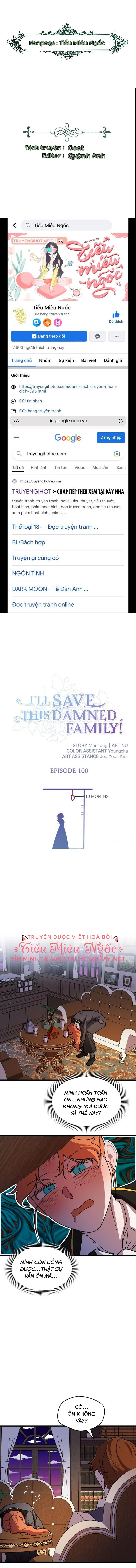 tôi sẽ cứu lấy gia tộc sắp sụp đổ chapter 100 1