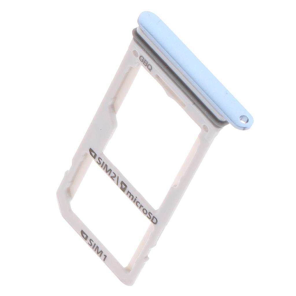 2PCS SIM Card+ Card Slot Tray for Samsung Galaxy S8 S8P Black+Blue