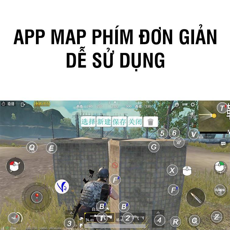 Combo bộ chuyển đổi BSP P5 và bàn phím K15, chuột X3 chơi game PUBG Mobile, Free Fire, ROS