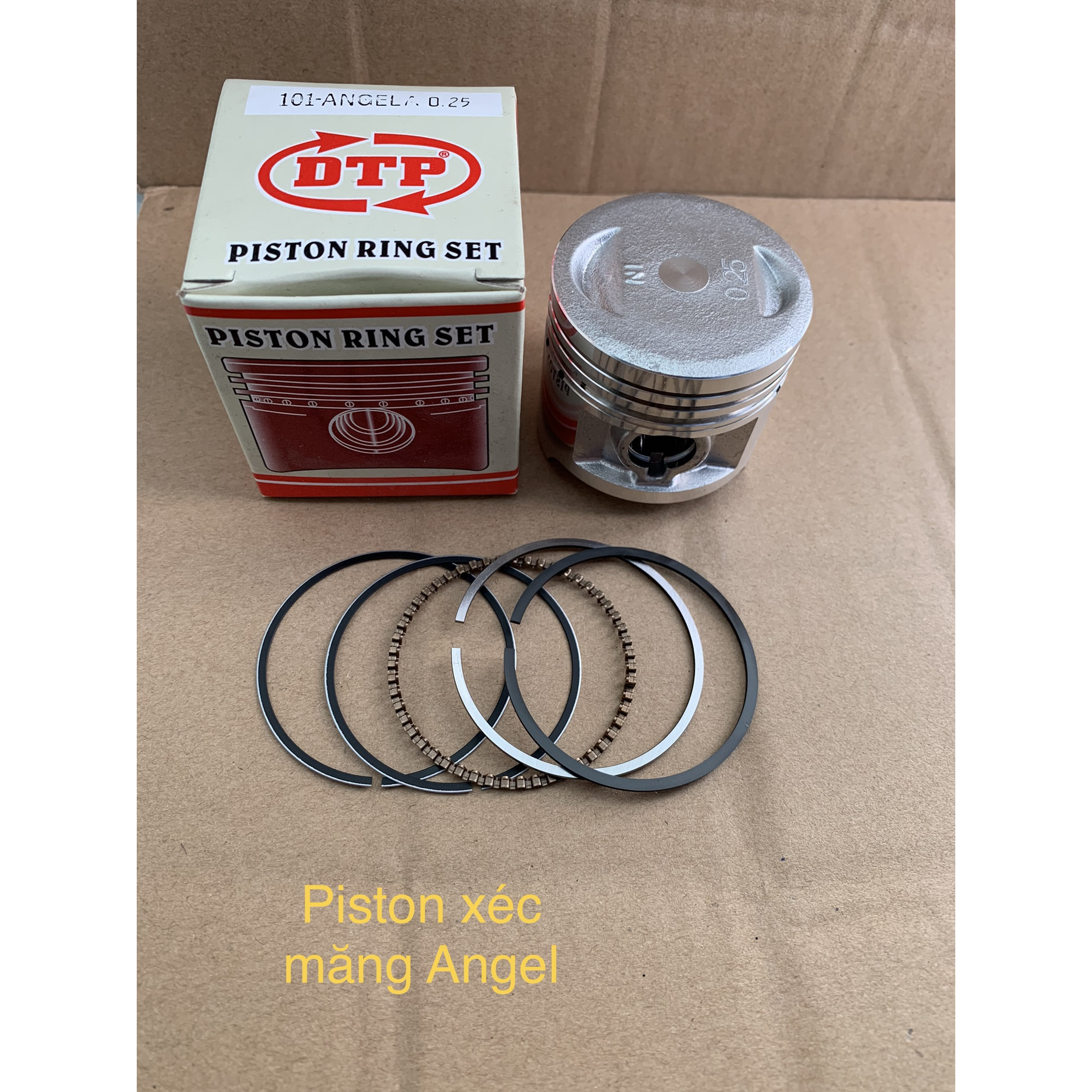 Bộ piston bạc dành cho xe SYM ANGEL (cos 0-4)