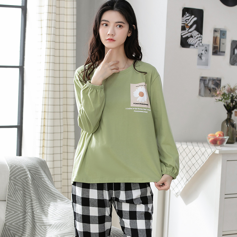 Đồ nữ mặc nhà thu đông cotton 8648