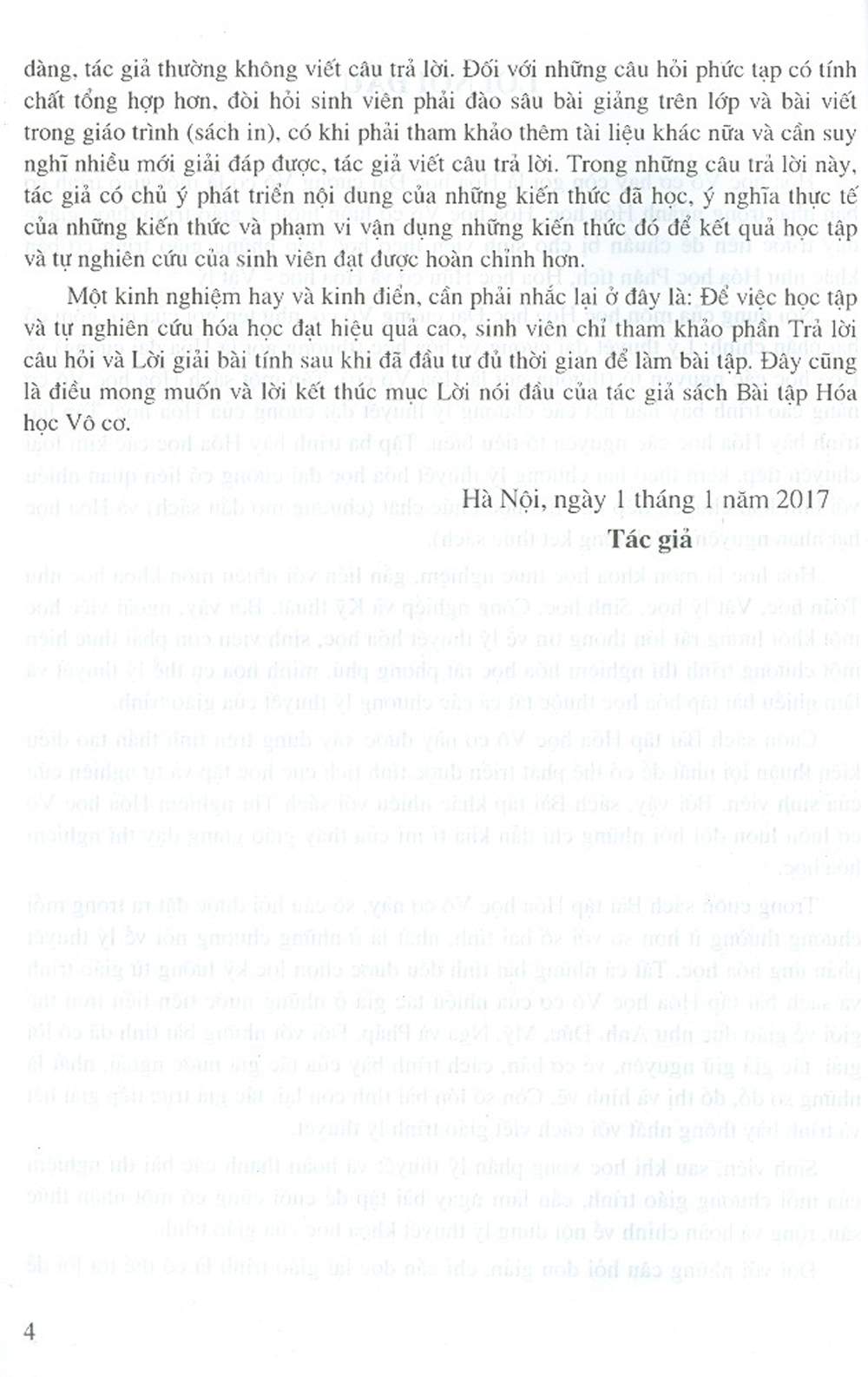 Bài Tập Hóa Học Vô Cơ - Quyển I - Lý Thuyết Đại Cương Về Hóa Học
