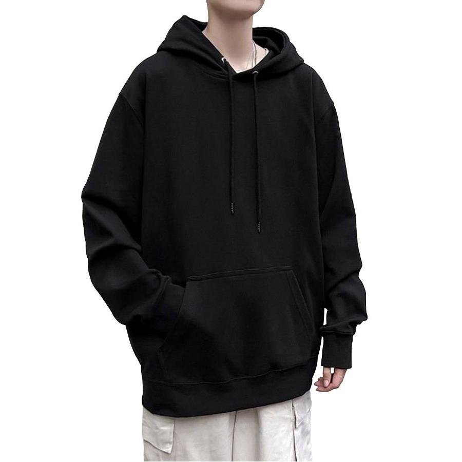 Áo HOODIE ĐÔI BASIC Trơn Bông Nỉ Nhiều Màu Unisex Đen Trắng Nam Nữ Dáng Rộng, Đẹp, Trẻ Trung