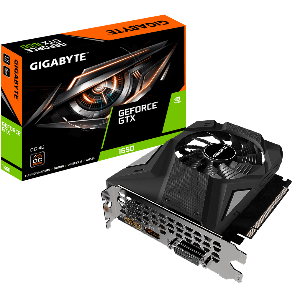 Card màn hình Gigabyte GeForce GTX 1650 D6 OC (GV-N1656OC-4GD) --Hàng Chính Hãng