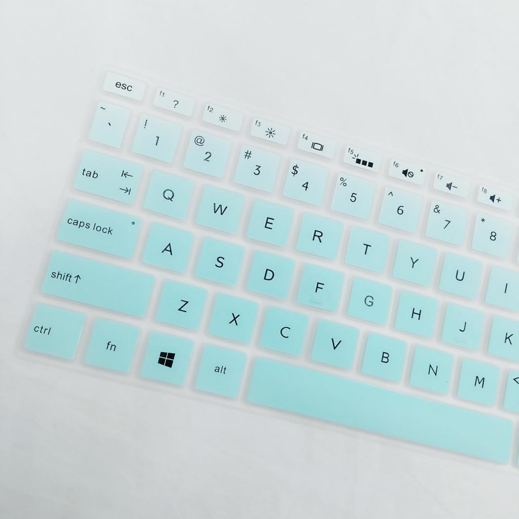 Laptop Soft Silicone Keyboard Skin Cover for 15.6 "BF Clear Pink \ U0026 Green