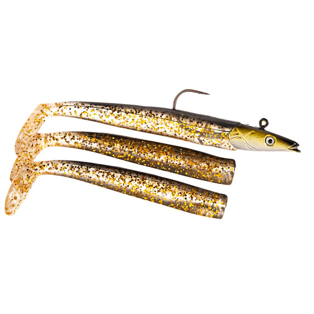 Bait Fishing Lures 22g Jigging Lead Head Jig Fish T Tail Sea Bass Gray