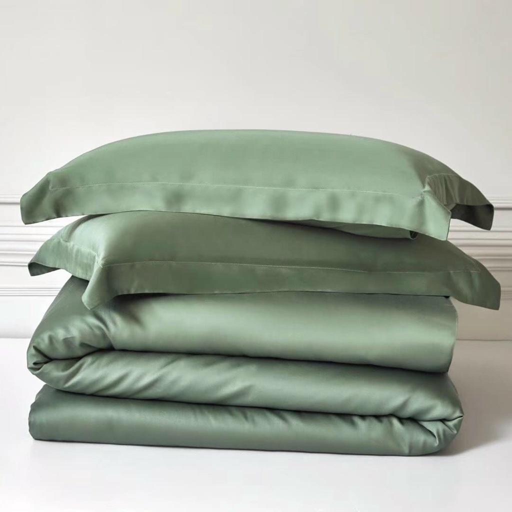 CHĂN RA GỐI SATIN HÀN QUỐC TRƠN ĐƠN GIẢN