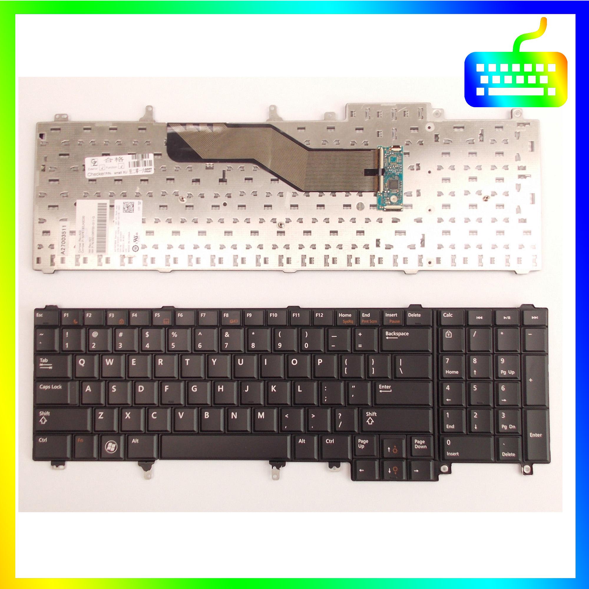 Bàn phím dành cho laptop Dell Latitude E5520 E5530 Không Led - Phím Zin - Hàng Chính Hãng