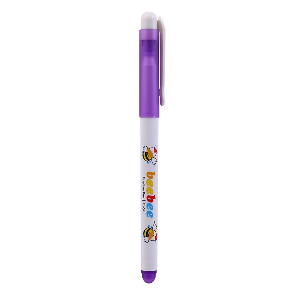 Combo 5 cây Bút lông kim Thiên Long Beebee - FL04 tím