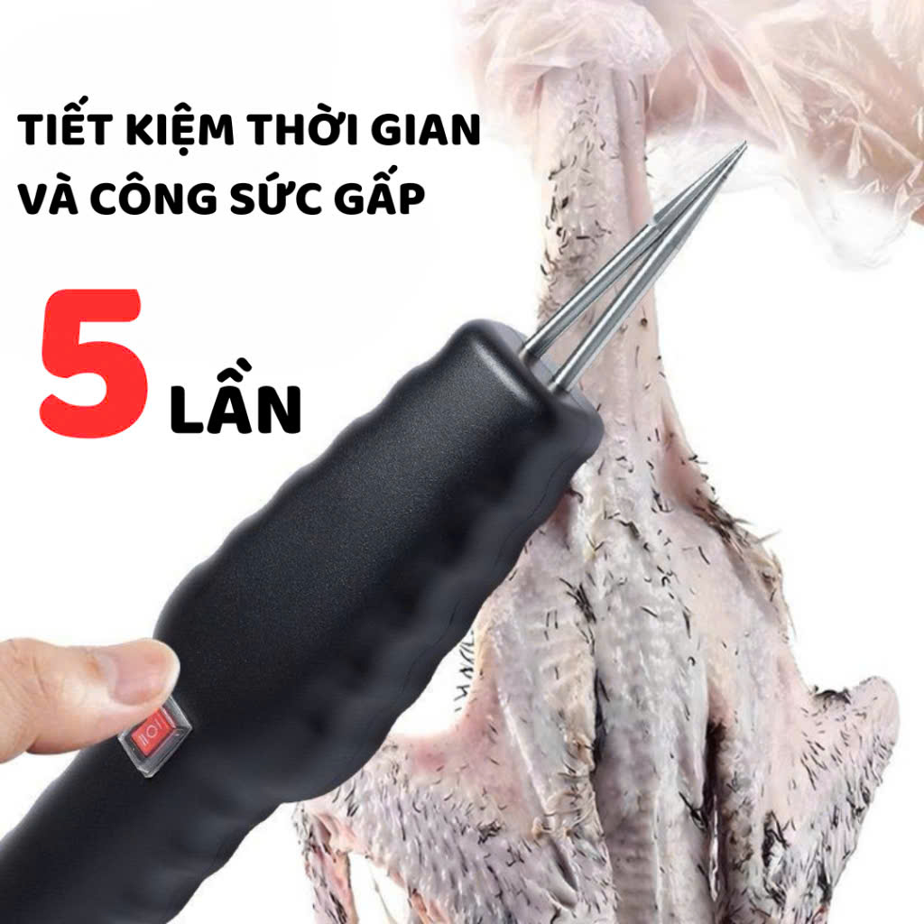 Máy Nhổ Lông Gà ,Vịt , Lợn Cầm Tay Tích Điện Động Cơ Kép Nhỏ Gọn Tiện Lợi [Hàng Tốt, Giá Ưu Đãi]