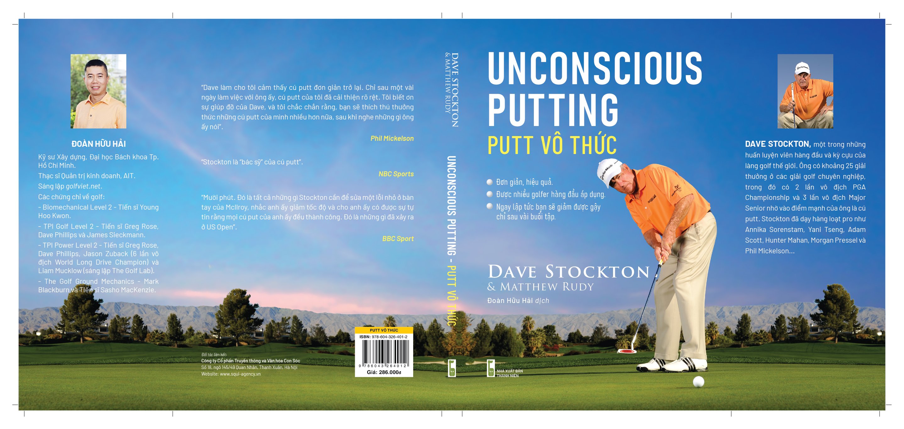 H1-Sách hướng dẫn chơi golf : &quot;Putt vô thức - Unconscious Putting&quot; của Dave Stockton