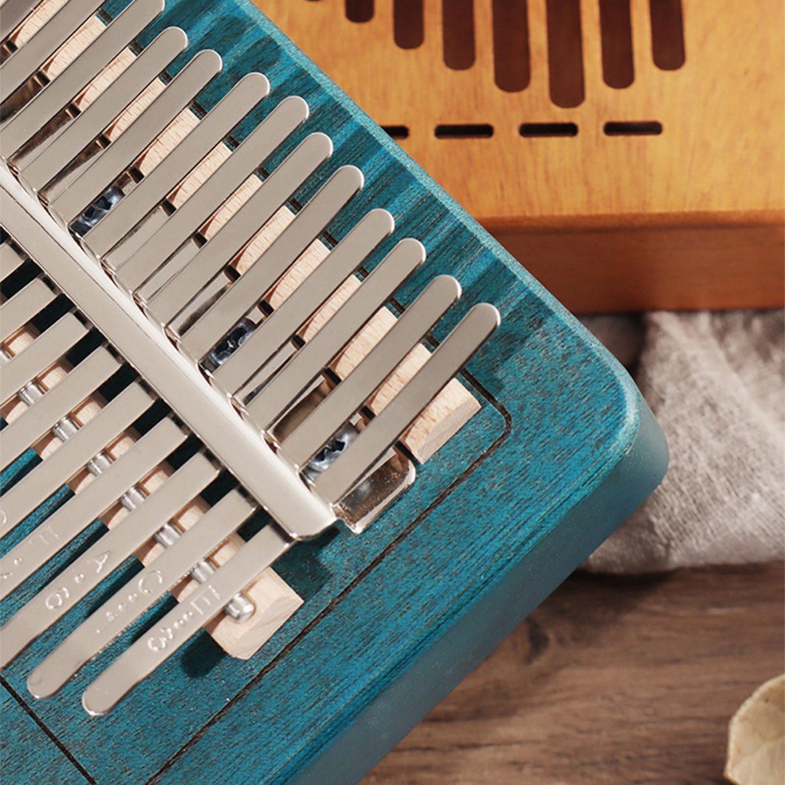 Kalimba 17 Key Thumb Piano Wooden Musical Instrument w/ Bag Tuner Hammer
