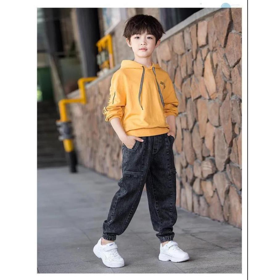 IJL7 Size110-160 (15-40kg) Quần jean cho bé trai lớn Freeship Hàng Quảng Châu Thời trang trẻ em - QUẦN BÉ TRAI